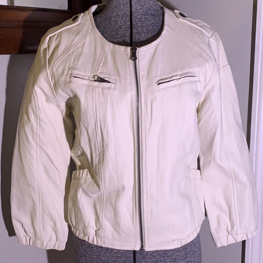 Faux leather jacket